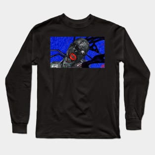 WEBHUMAN CREEP 3D ART HORROR RAVE Long Sleeve T-Shirt